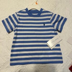 Ralph Lauren Blue Striped Kids Shirt
